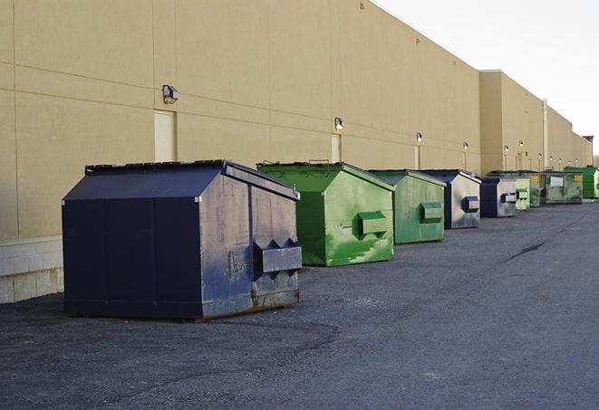 a stack of heavy construction dumpsters waiting to be emptied in Everson, WA